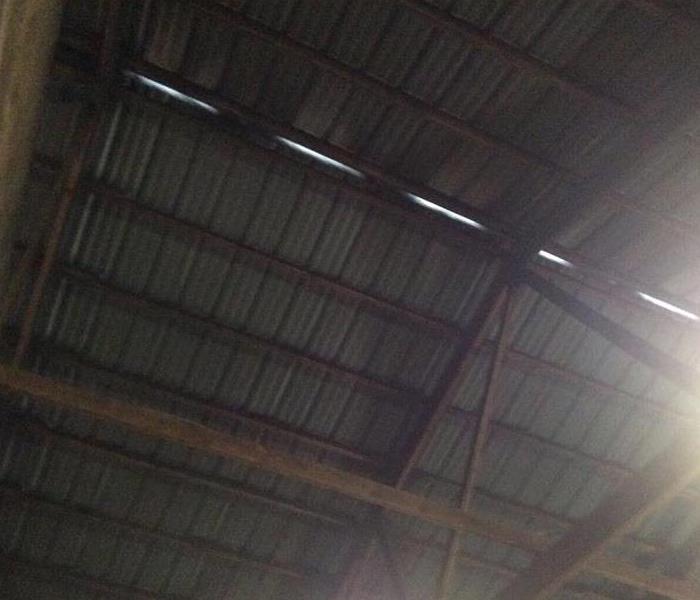 barn ceiling soot