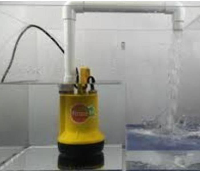 submersible pump pumping water